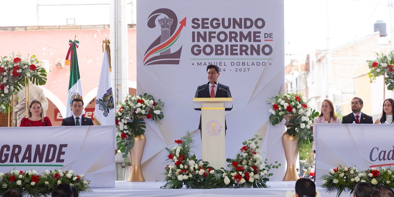 «Tenemos resultados […] hoy tenemos rumbo»; Alfaro Reyes en su segundo Informe de Gobierno
